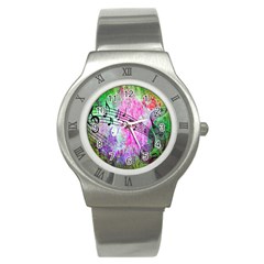 Abstract Music  Stainless Steel Watches