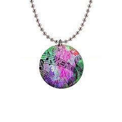 Abstract Music  Button Necklaces