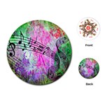 Abstract Music  Playing Cards (Round)  Front