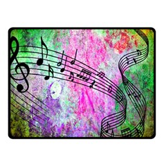 Abstract Music  Double Sided Fleece Blanket (small) 