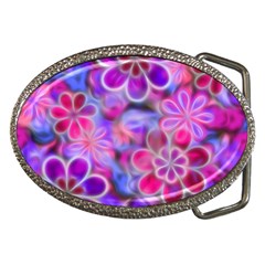 Pretty Floral Painting Belt Buckles by KirstenStar