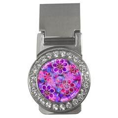 Pretty Floral Painting Money Clips (cz) 