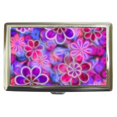 Pretty Floral Painting Cigarette Money Cases