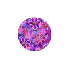 Pretty Floral Painting Golf Ball Marker (4 Pack)