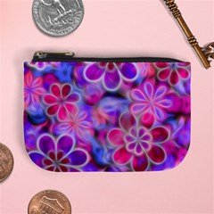 Pretty Floral Painting Mini Coin Purses