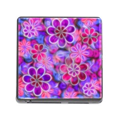 Pretty Floral Painting Memory Card Reader (square)