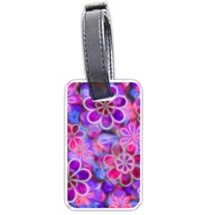 Pretty Floral Painting Luggage Tags (one Side) 