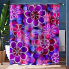 Pretty Floral Painting Shower Curtain 60  X 72  (medium) 