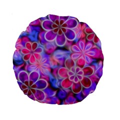 Pretty Floral Painting Standard 15  Premium Round Cushions