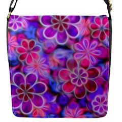 Pretty Floral Painting Flap Messenger Bag (s)