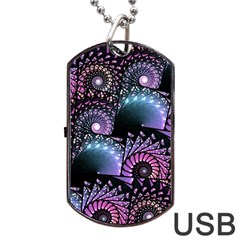 Stunning Sea Shells Dog Tag Usb Flash (one Side)