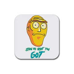 Show Me What You Got New Fresh Rubber Coaster (Square) 