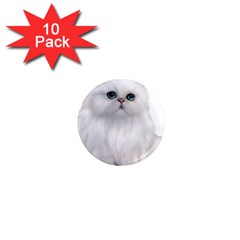 White Persian Cat Clipart 1  Mini Magnet (10 Pack)  by AlteredStates