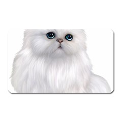 White Persian Cat Clipart Magnet (rectangular) by AlteredStates