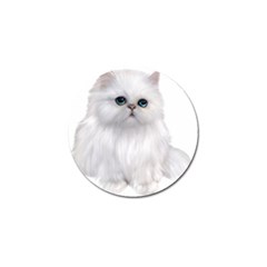 White Persian Cat Clipart Golf Ball Marker (4 Pack)