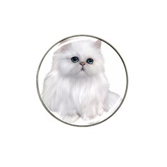 White Persian Cat Clipart Hat Clip Ball Marker (10 Pack)