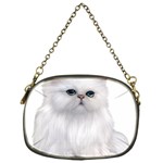 White Persian Cat Clipart Chain Purses (One Side)  Front