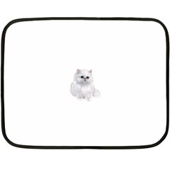 White Persian Cat Clipart Double Sided Fleece Blanket (mini) 