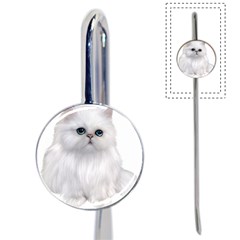 White Persian Cat Clipart Book Mark