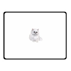 White Persian Cat Clipart Fleece Blanket (small)