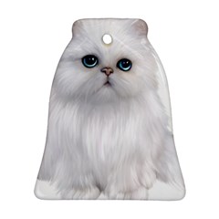 White Persian Cat Clipart Ornament (bell) 