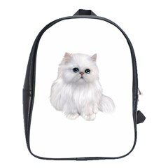 White Persian Cat Clipart School Bags (xl) 