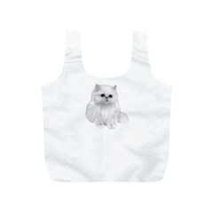 White Persian Cat Clipart Full Print Recycle Bags (s) 