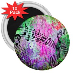 Abstract Music 2 3  Magnets (10 Pack) 