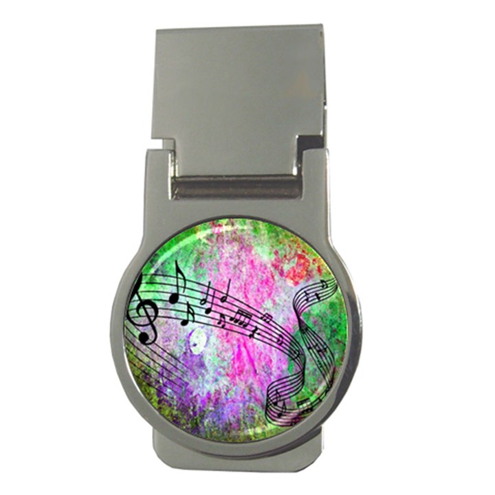 Abstract Music 2 Money Clips (Round) 