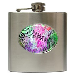 Abstract Music 2 Hip Flask (6 Oz)