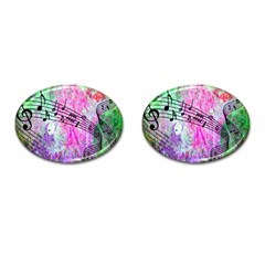 Abstract Music 2 Cufflinks (oval)