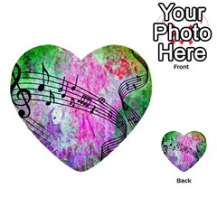 Abstract Music 2 Multi-purpose Cards (heart) 