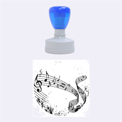 Abstract Music 2 Rubber Round Stamps (medium)