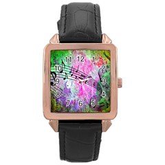 Abstract Music 2 Rose Gold Watches