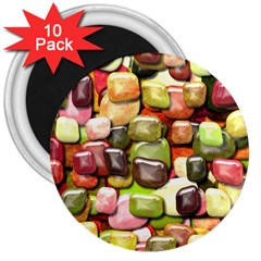 Stones 001 3  Magnets (10 Pack) 