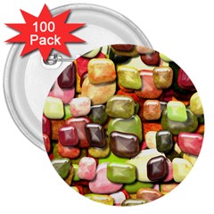 Stones 001 3  Buttons (100 Pack) 