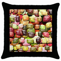 Stones 001 Throw Pillow Cases (black)