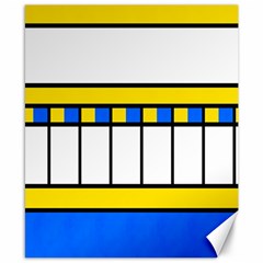 Stripes And Squares Canvas 8  X 10 