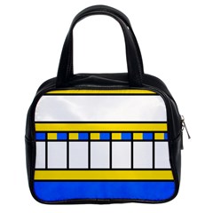 Stripes And Squares Classic Handbag (two Sides)