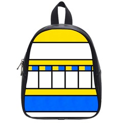 Stripes And Squares School Bag (small)