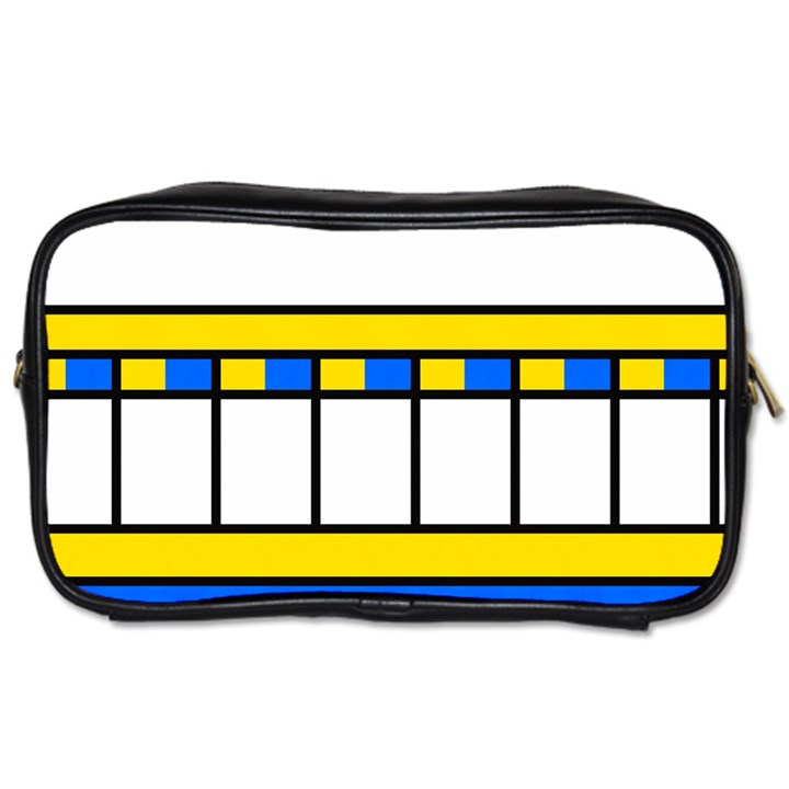 Stripes and squares Toiletries Bag (One Side)