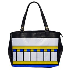 Stripes And Squares Oversize Office Handbag