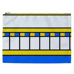 Shapes In Retro Colors Cosmetic Bag (xxl)