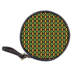 Green Yellow Rhombus Pattern Classic 20-cd Wallet