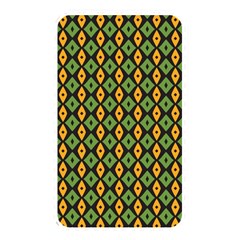 Green Yellow Rhombus Pattern Memory Card Reader (rectangular)