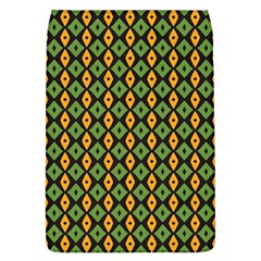 Green Yellow Rhombus Pattern Removable Flap Cover (l) by LalyLauraFLM