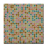 Retro dots pattern Tile Coaster Front