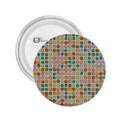 Retro Dots Pattern 2 25  Button