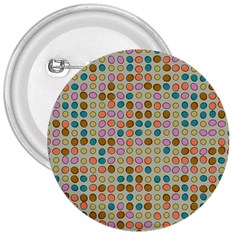 Retro Dots Pattern 3  Button