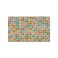 Retro Dots Pattern Sticker Rectangular (10 Pack)